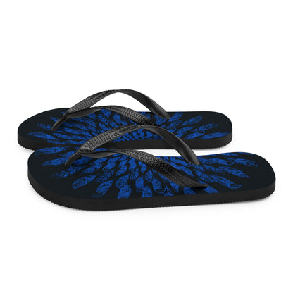 Blue Tickle Flip-Flops