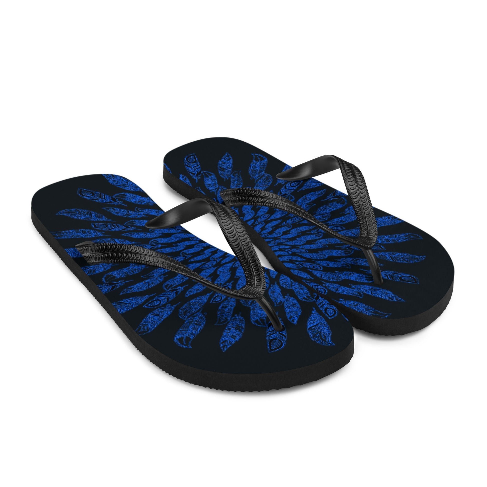 Blue Tickle Flip-Flops