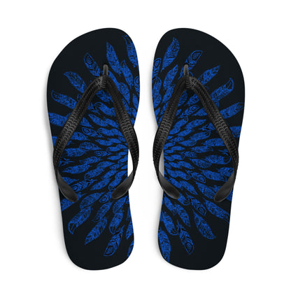 Blue Tickle Flip-Flops