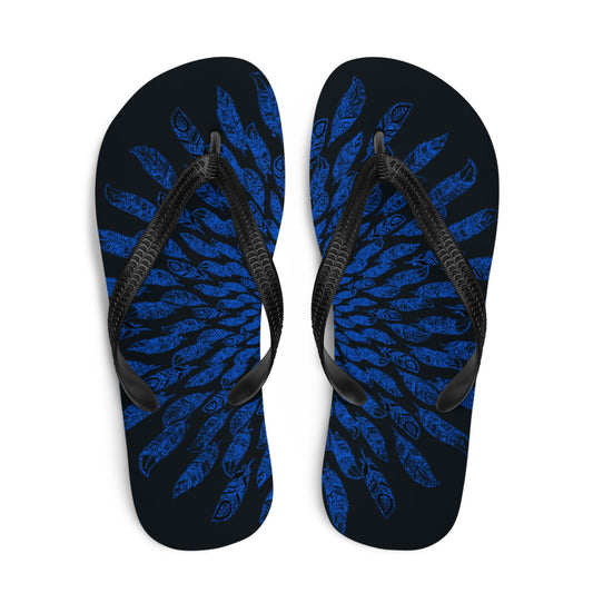 Blue Tickle Flip-Flops