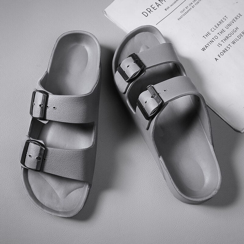 Buckled Slider Sandals