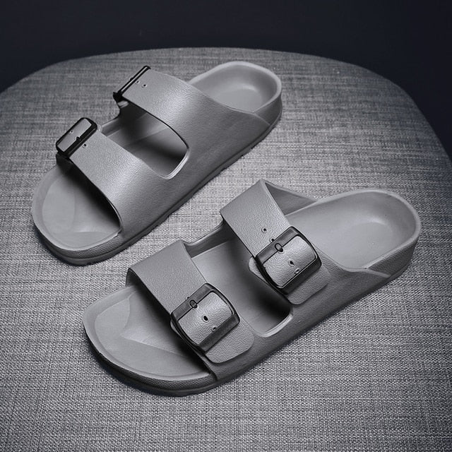 Buckled Slider Sandals