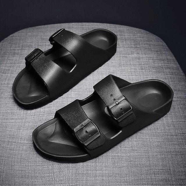 Buckled Slider Sandals