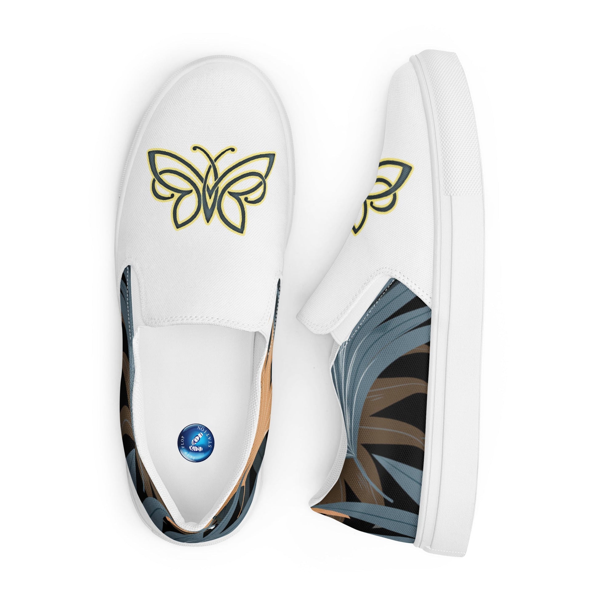 Butterfly Jungle women's slip-on canvas