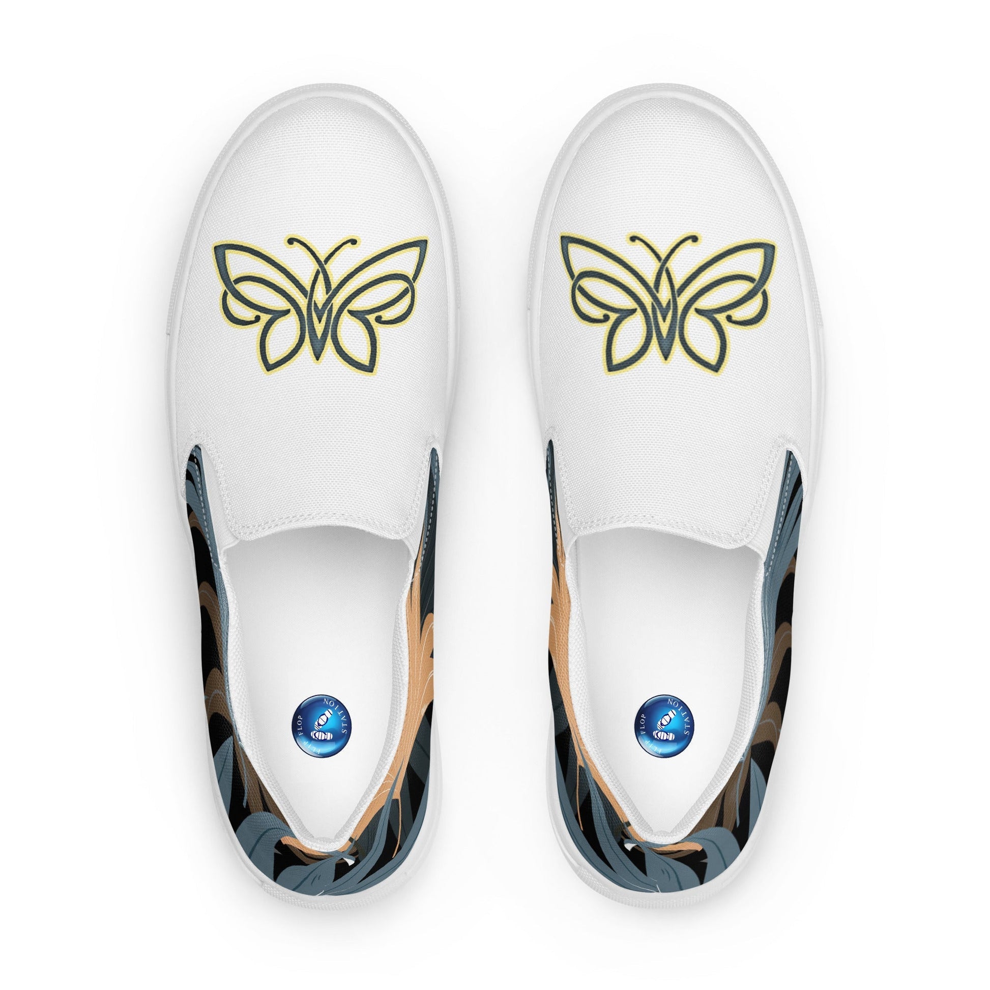 Butterfly Jungle women's slip-on canvas