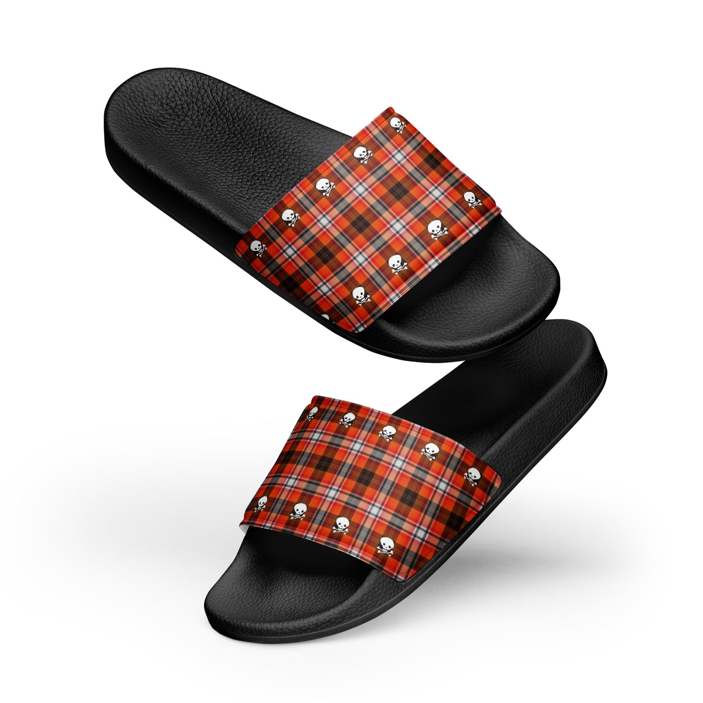 Calavera Plaid Men’s Slider Sandals