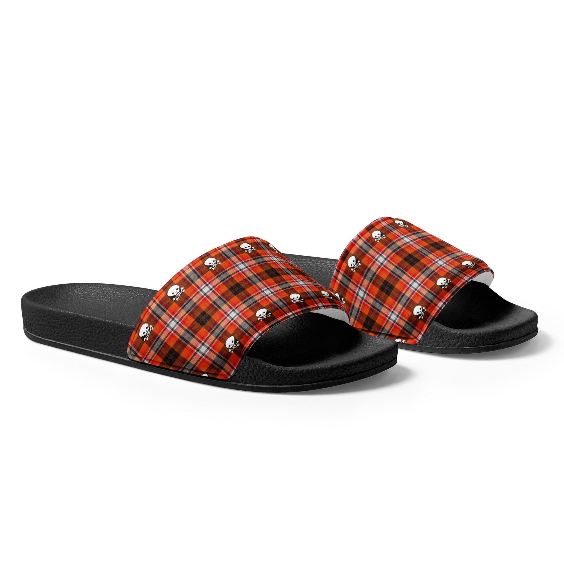 Calavera Plaid Men’s Slider Sandals