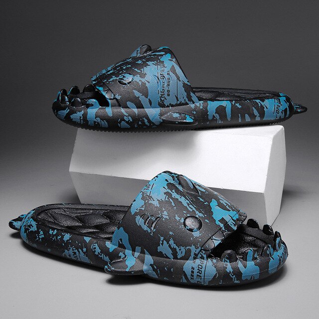 Camouflage Sharks Men's sliders