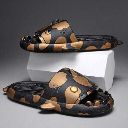 Camouflage Sharks Men's sliders