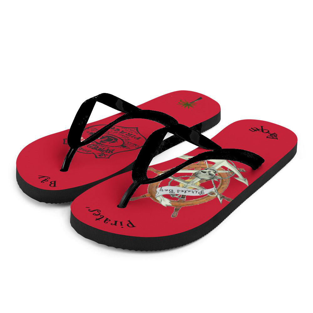 Caribbean Pirate's Bay Flip-Flops