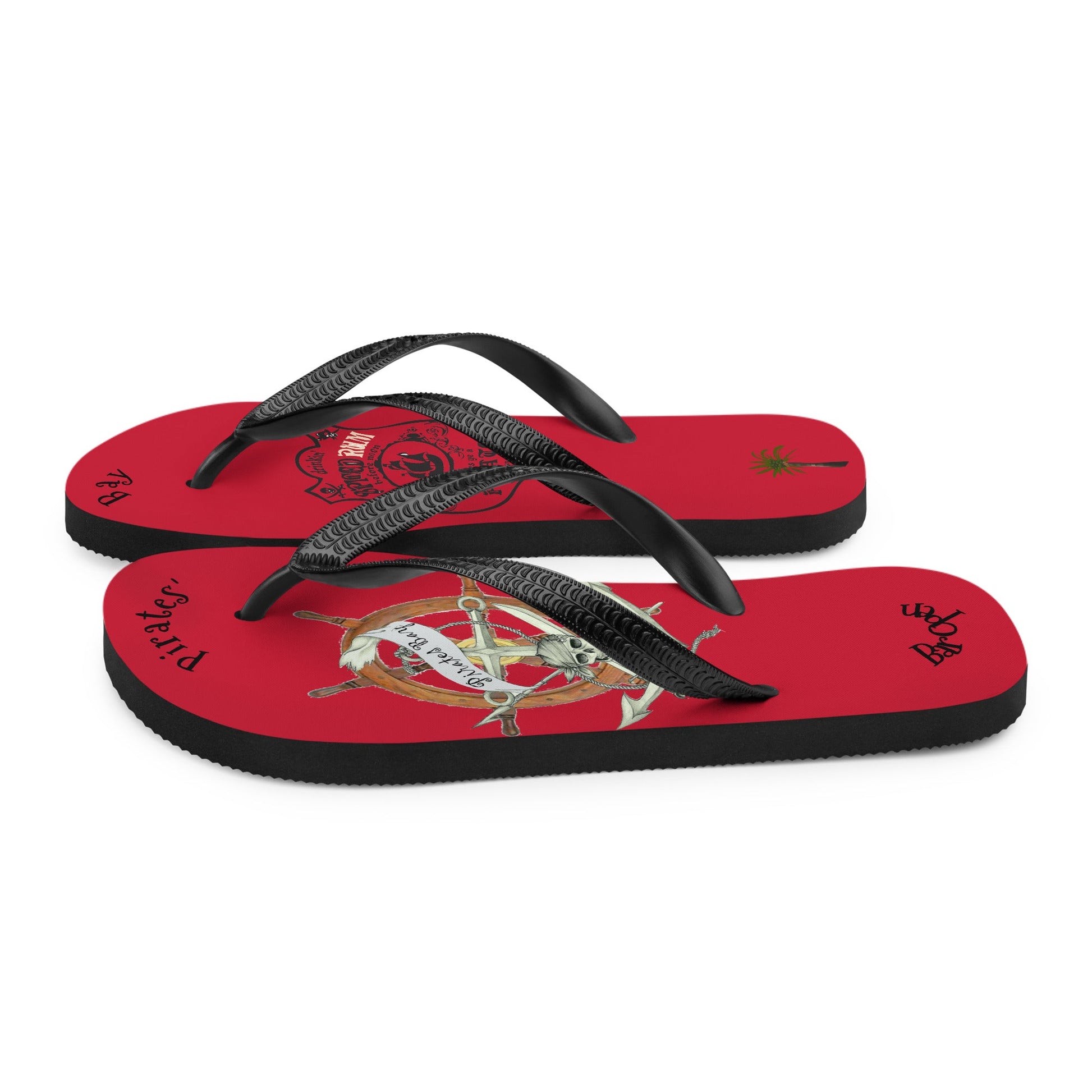 Caribbean Pirate's Bay Flip-Flops