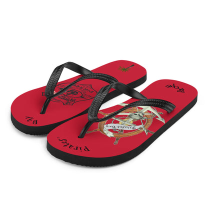 Caribbean Pirate's Bay Flip-Flops