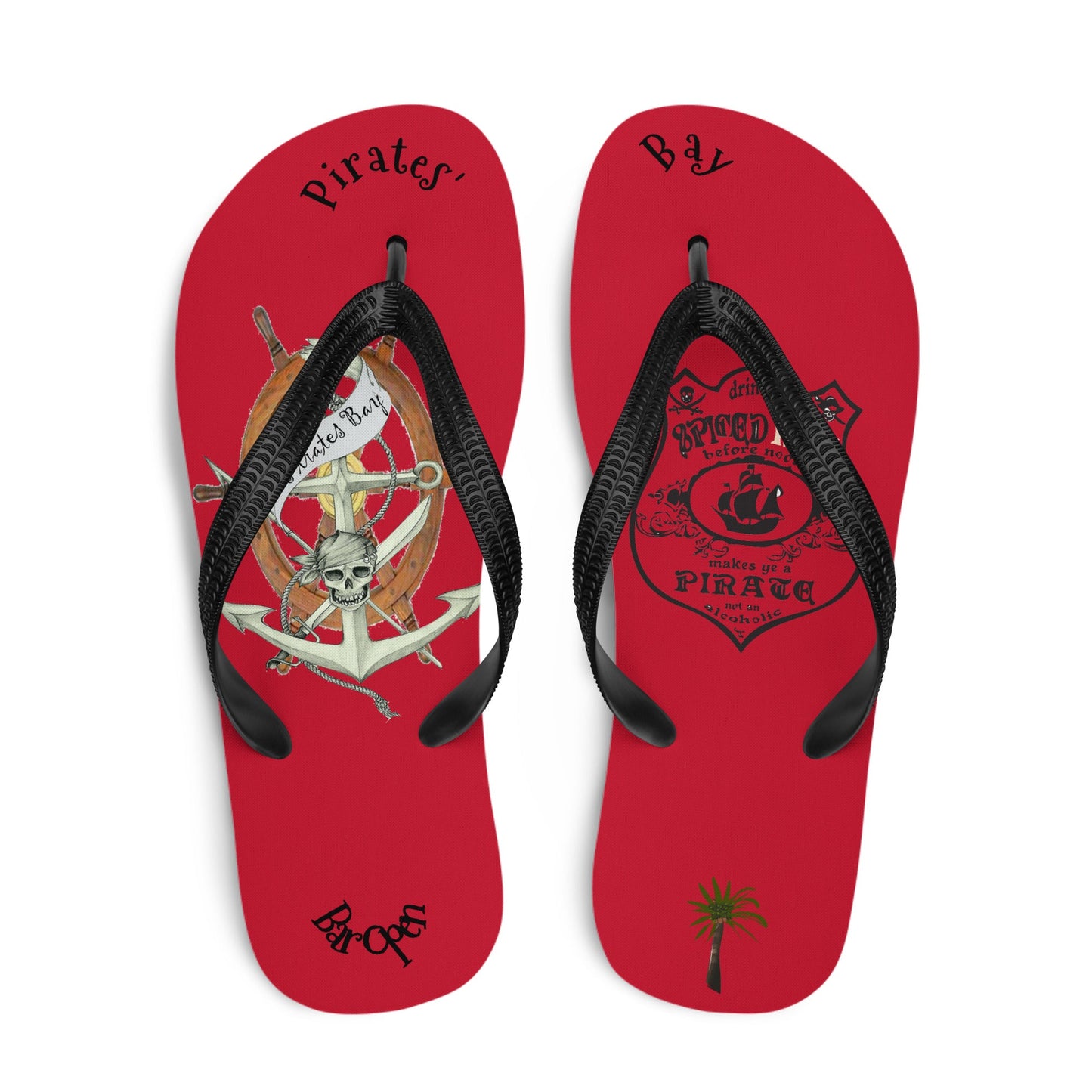 Caribbean Pirate's Bay Flip-Flops