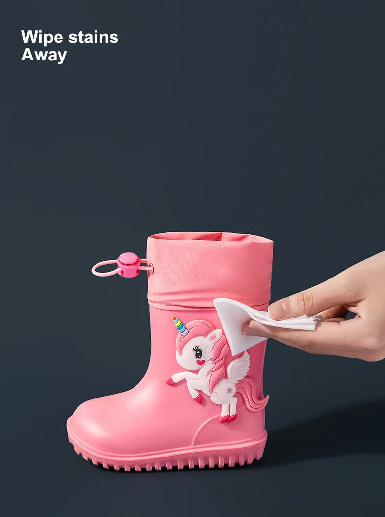 Characters Eva Children Rain Boots with elastic closure