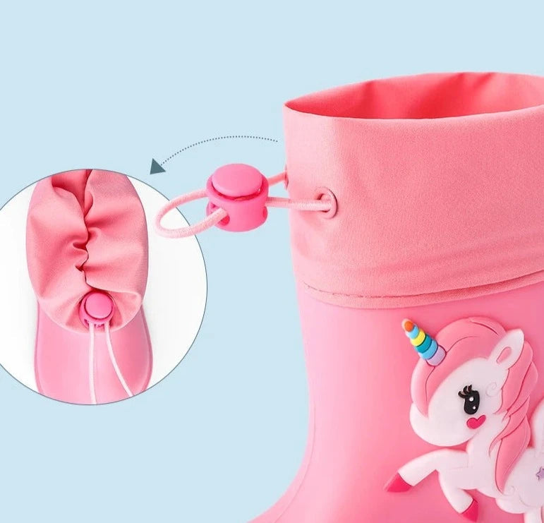 Characters Eva Children Rain Boots with elastic closure