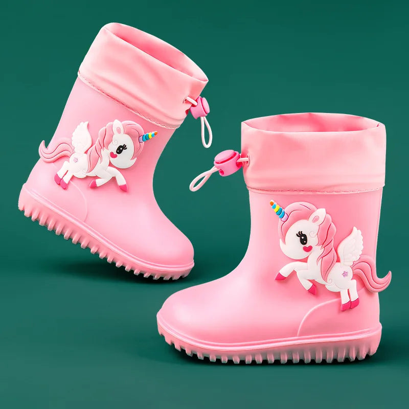 Characters Eva Children Rain Boots with elastic closure