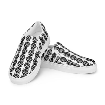 Checkered Ladybirds Men’s slip-on canvas shoes