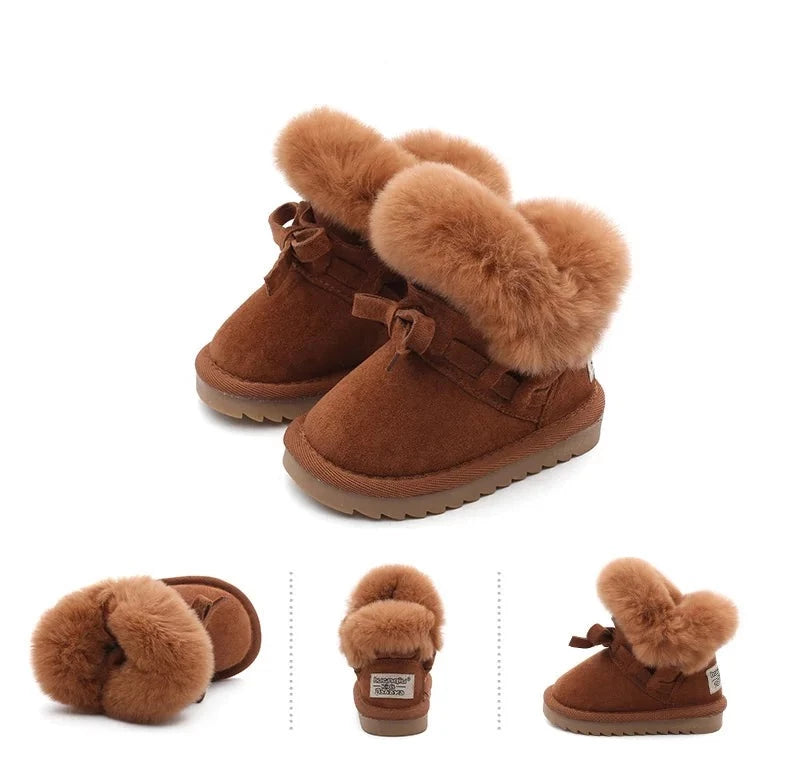 Children cozy boots with fur lining