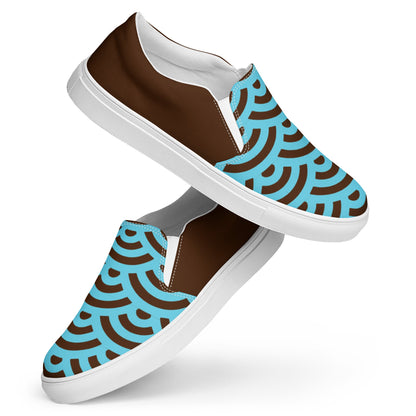 Chocolate Clouds men's slip-on canvas shoes