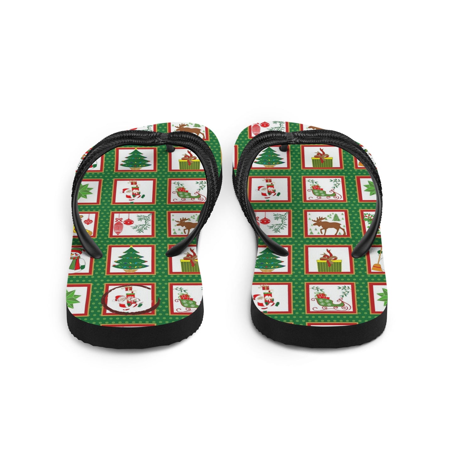 Christmas Bingo Flip-Flops Designs