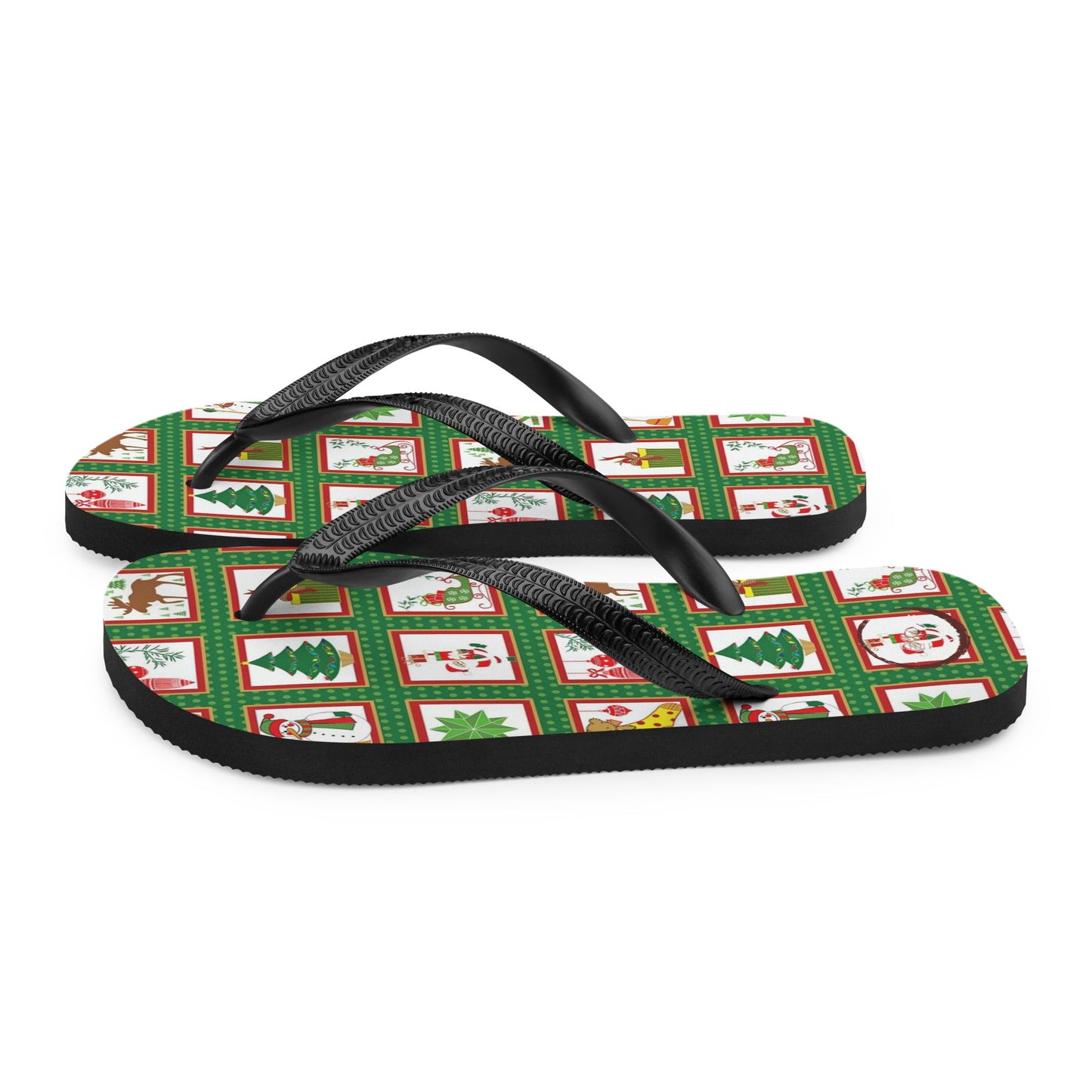 Christmas Bingo Flip-Flops Designs