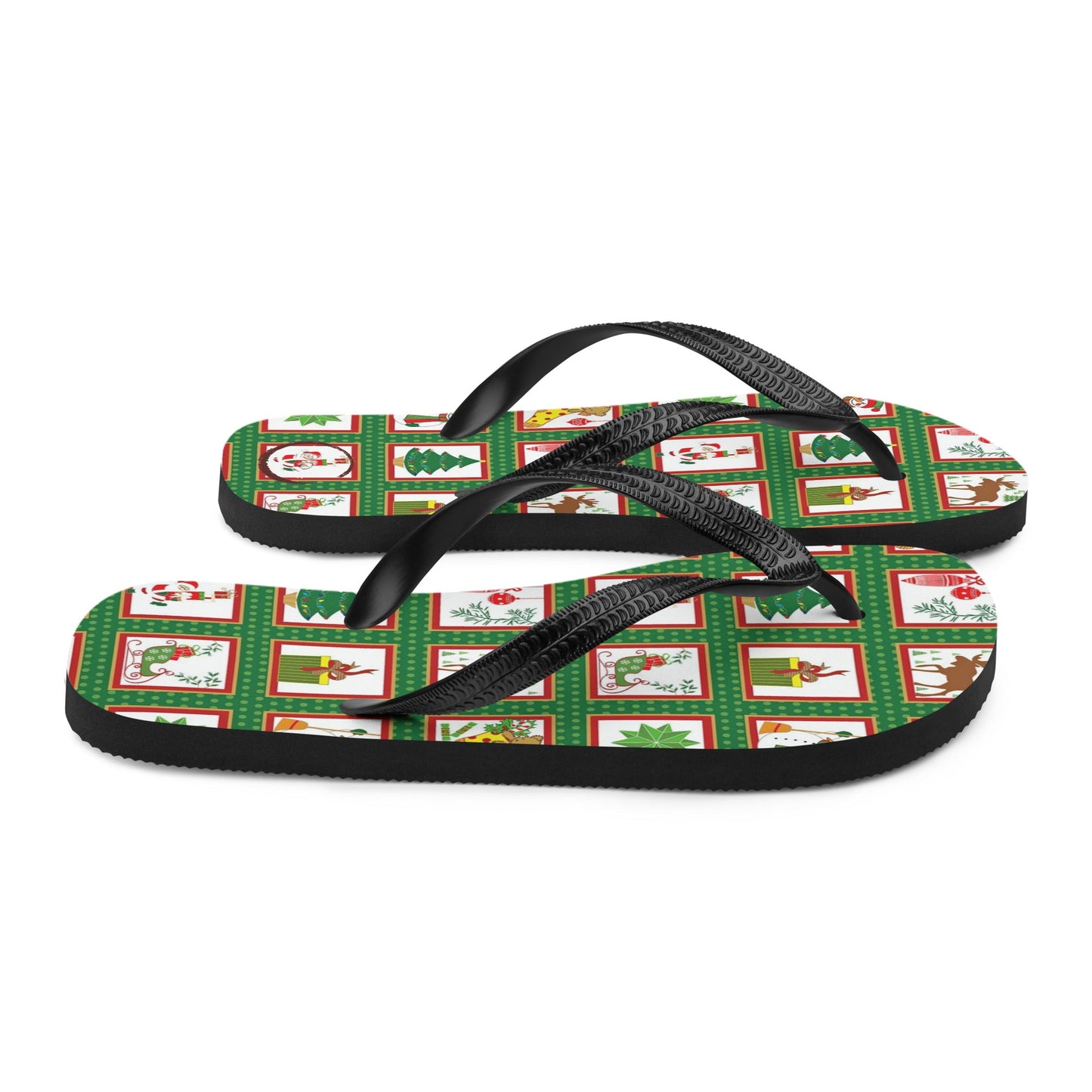 Christmas Bingo Flip-Flops Designs