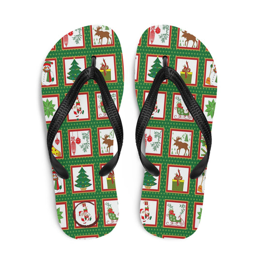 Christmas Bingo Flip-Flops Designs