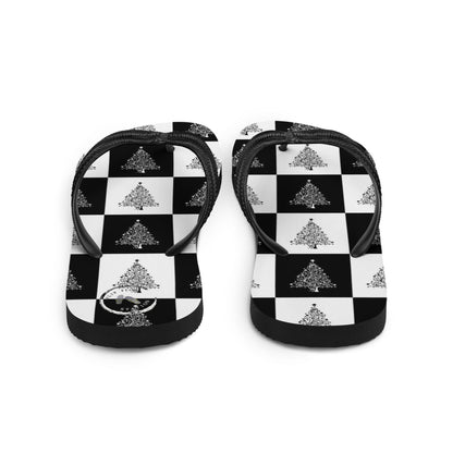 Christmas Checkers Flip-Flops design