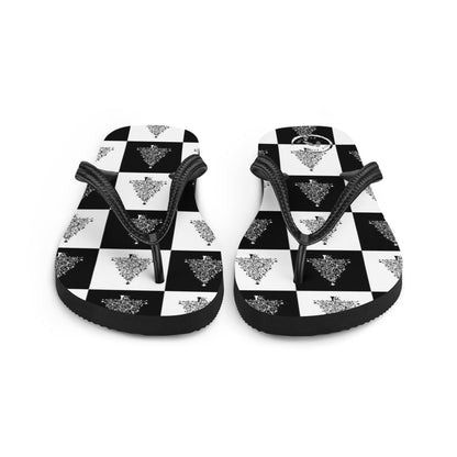 Christmas Checkers Flip-Flops design