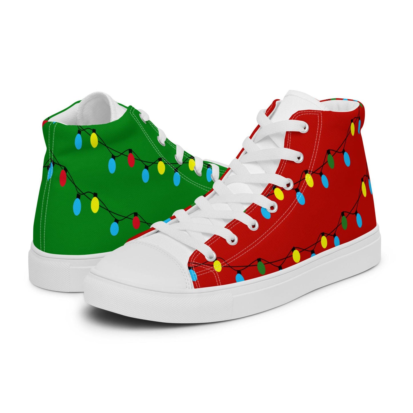 Christmas Lights Men’s high top design