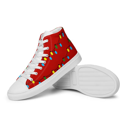 Christmas Lights Men’s high top design