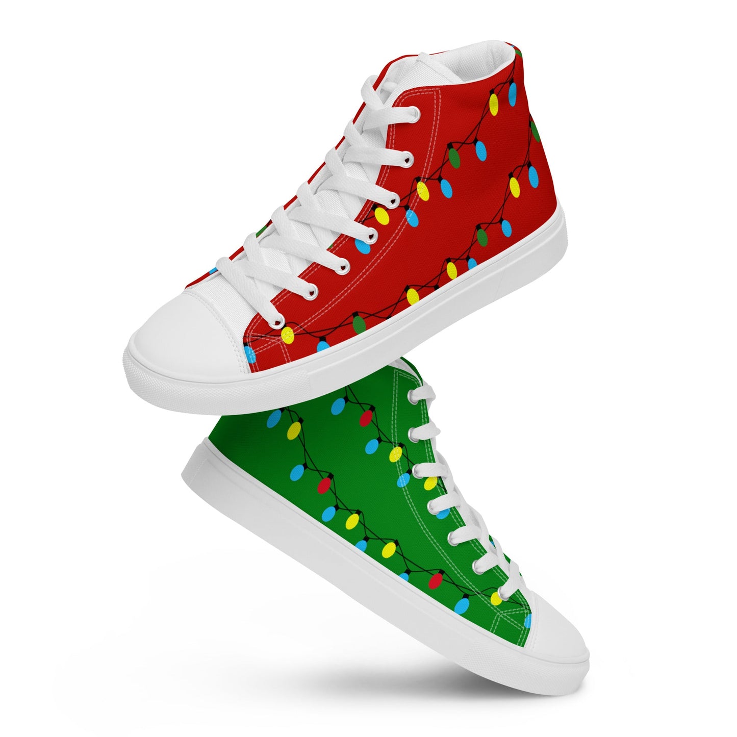 Christmas Lights Men’s high top design