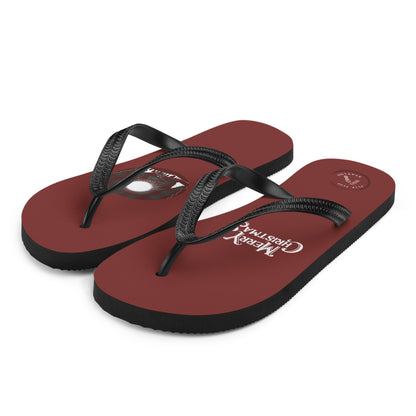 Christmas Moon Flip-Flops Designs