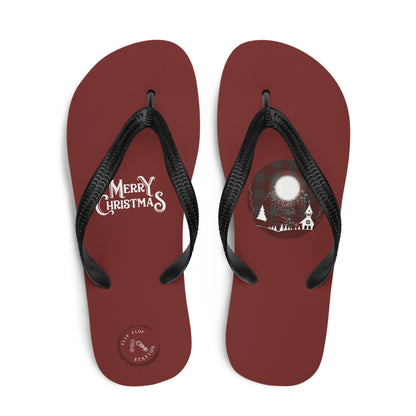 Christmas Moon Flip-Flops Designs