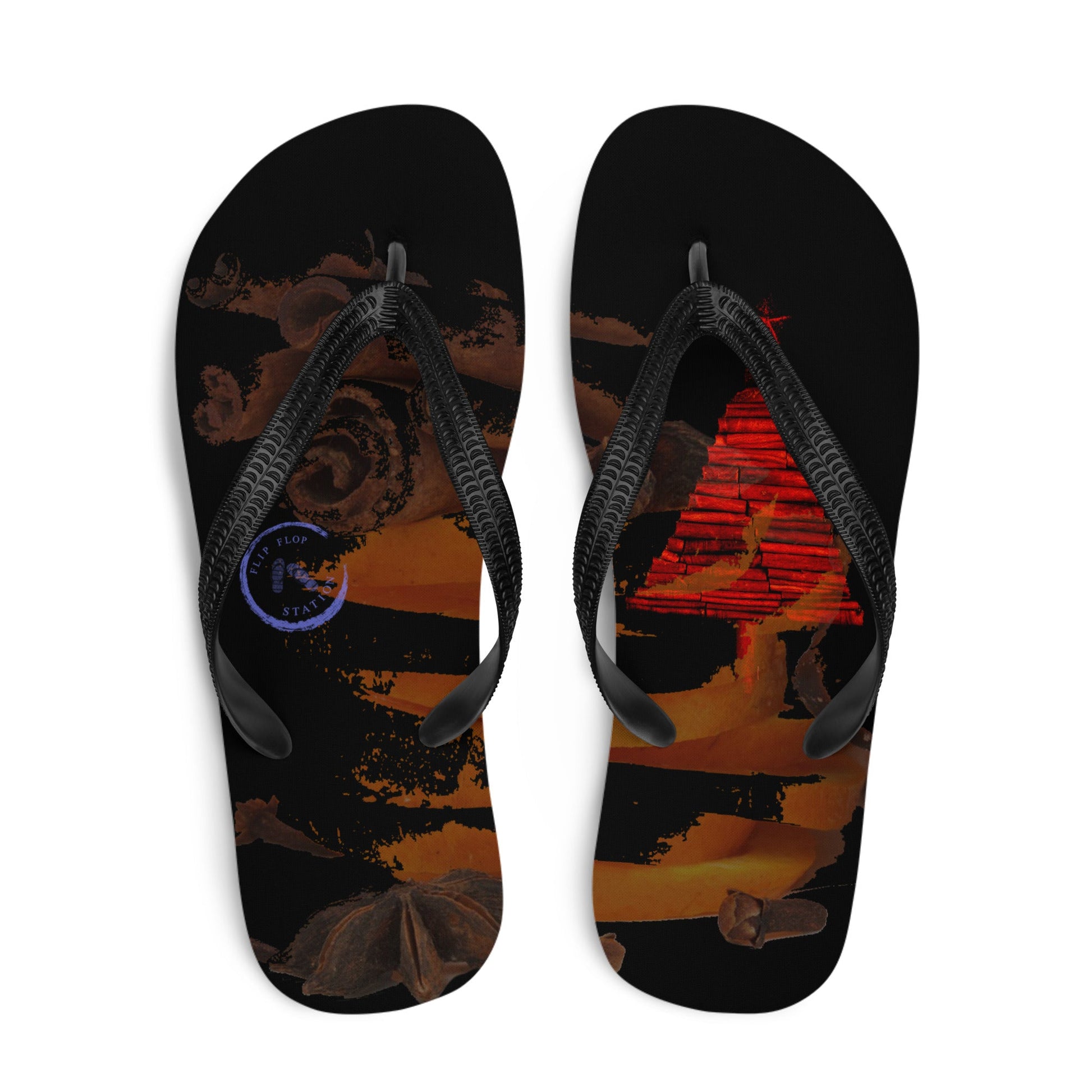 Cinnamon Christmas Flip-Flops Designs