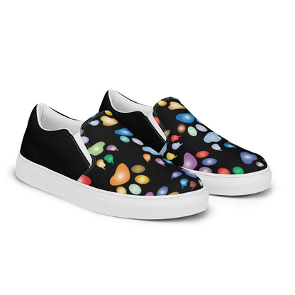 Colorful Paws men's slip-on canvas shoes