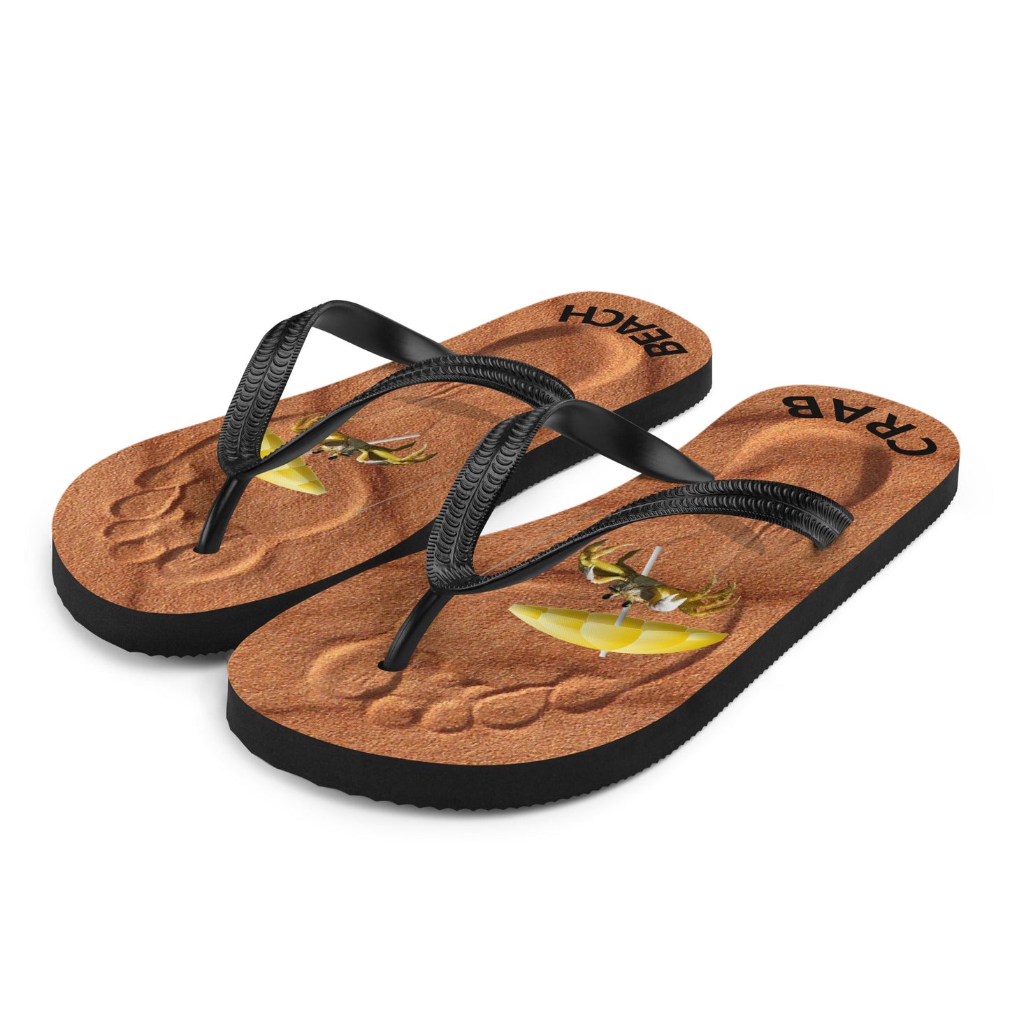 Crab Beach Flip-Flops