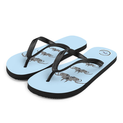 Crab Family Flip-Flops