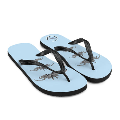 Crab Family Flip-Flops