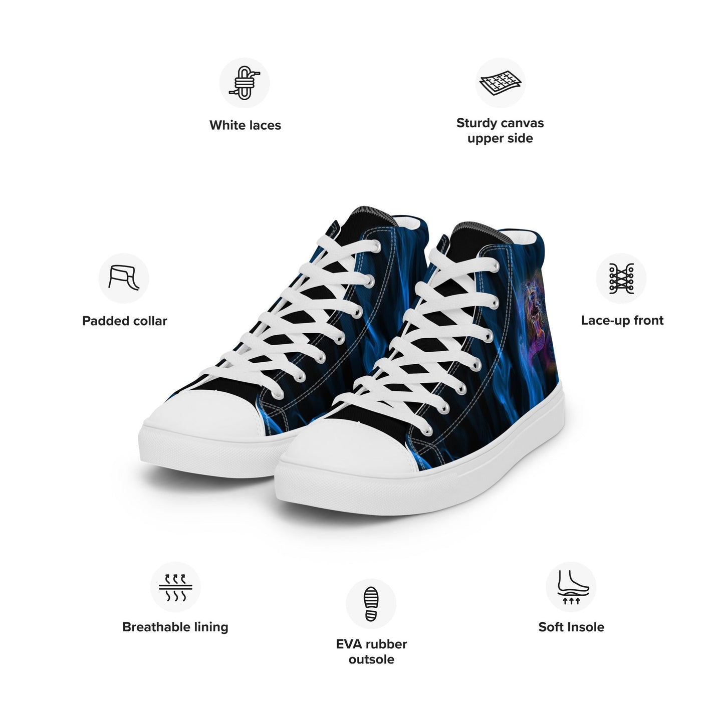 Crazy Siren in the Depth high top canvas shoes