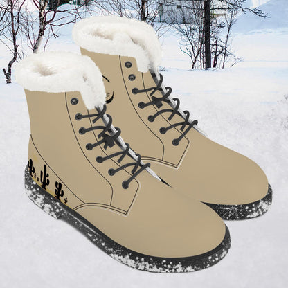 Desert Oasis: Men's Khaki High-Top Boots