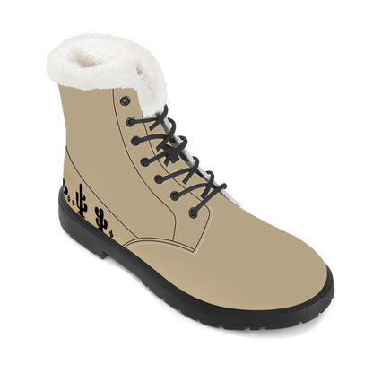 Desert Oasis: Men's Khaki High-Top Boots