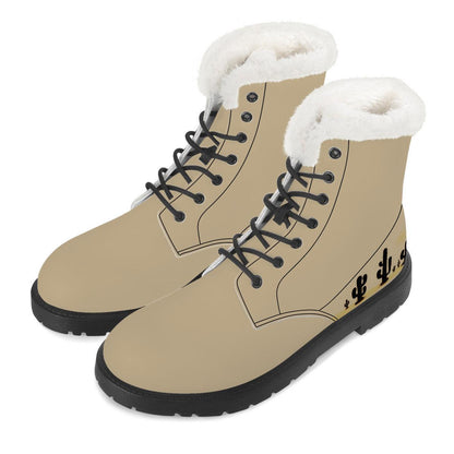 Desert Oasis: Men's Khaki High-Top Boots