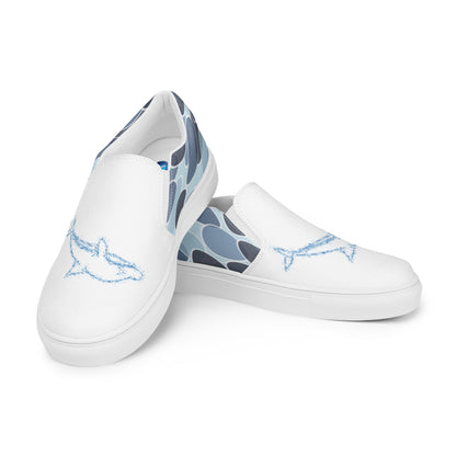 Dolphin's Dance women's slip-on canvas shoes