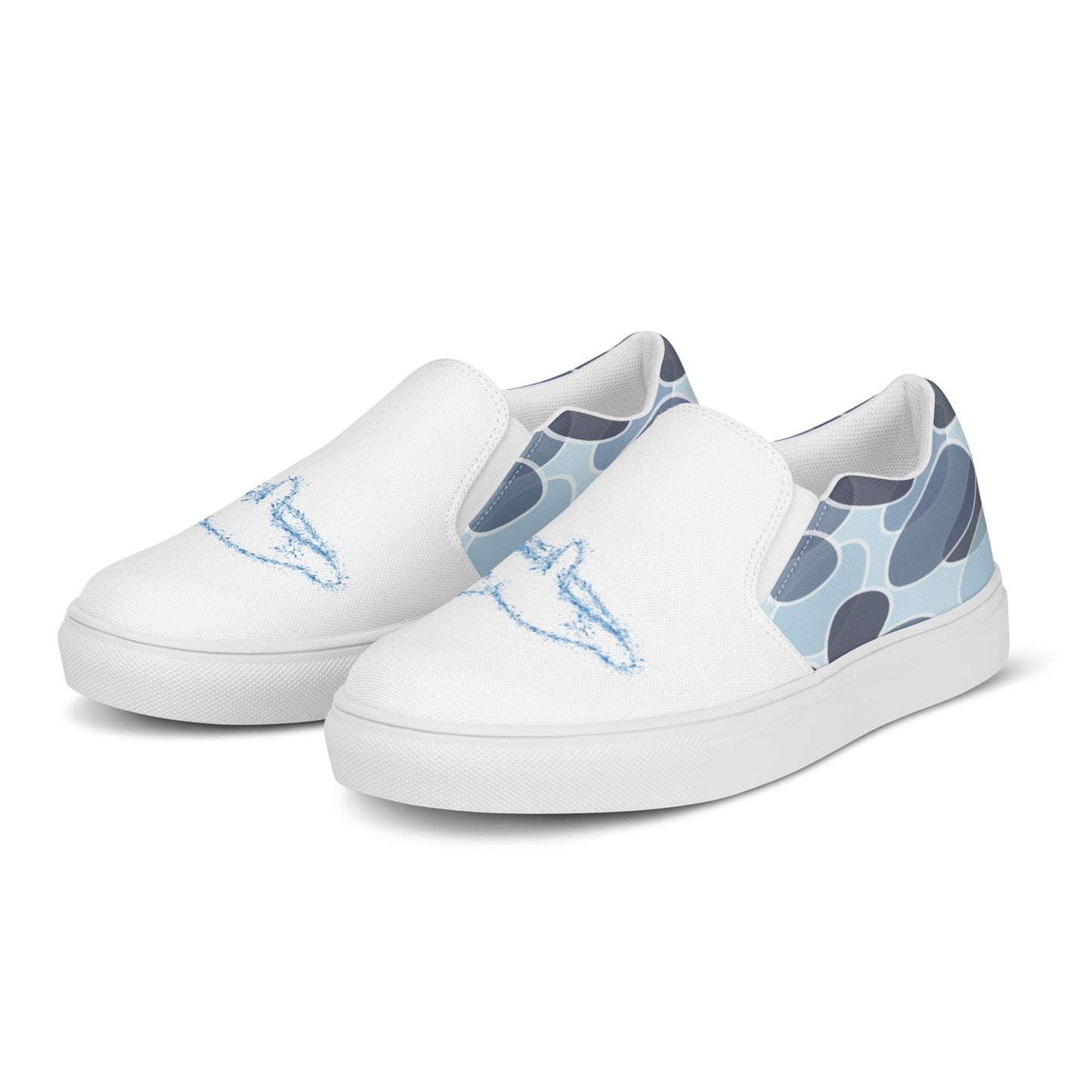 Dolphin's Dance women's slip-on canvas shoes