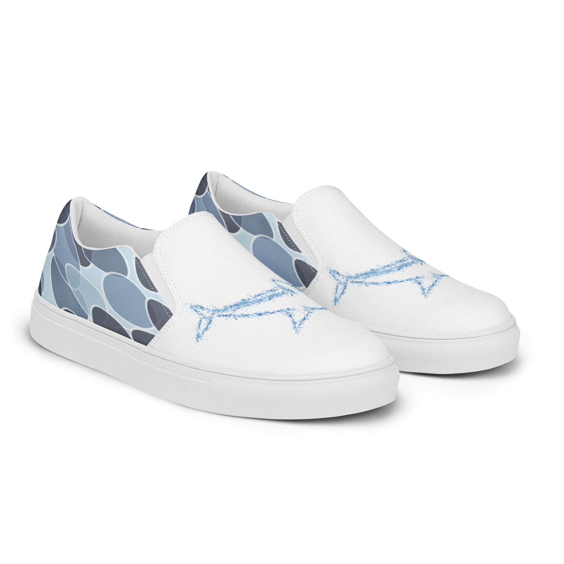 Dolphin's Dance women's slip-on canvas shoes