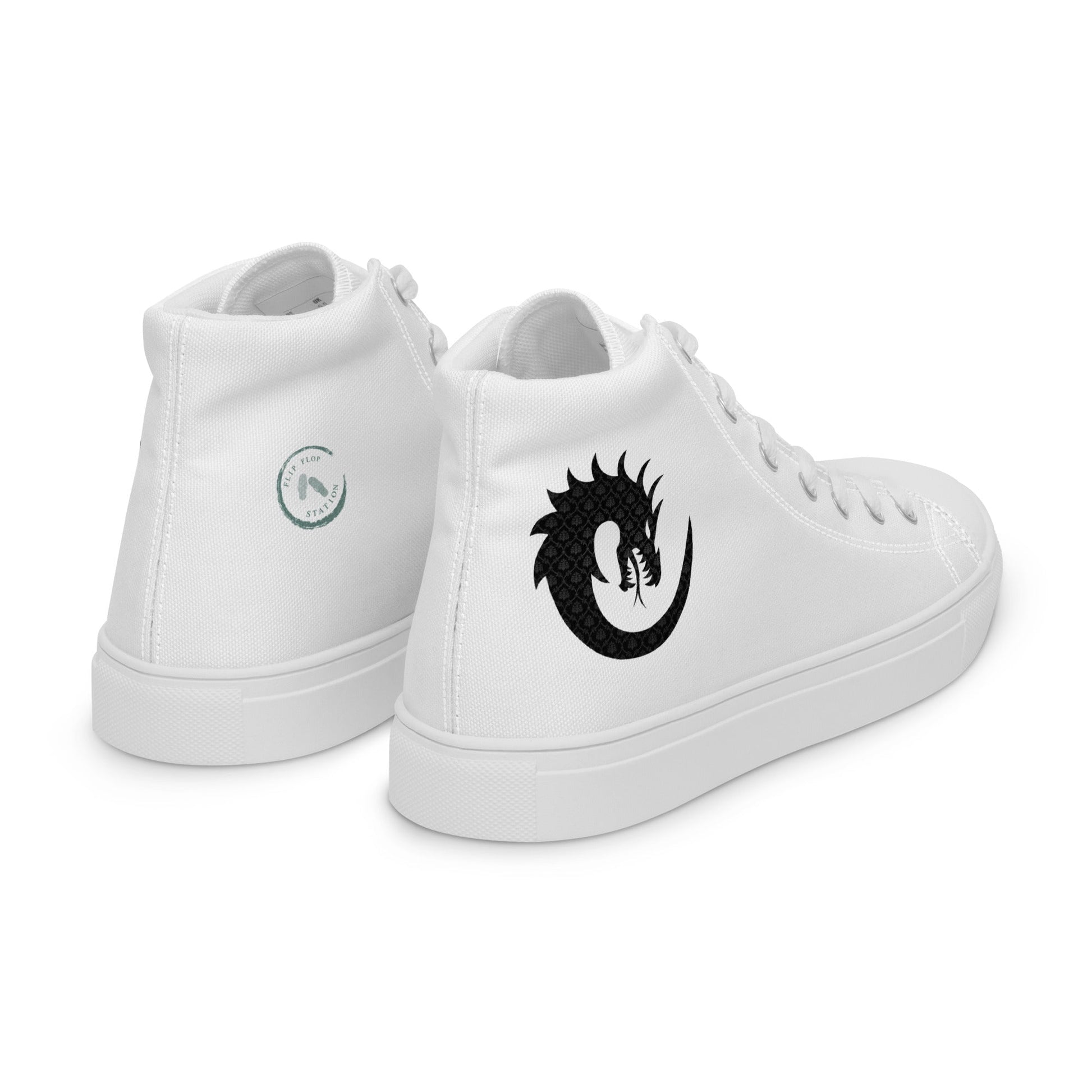 Dragon Twirl - Men’s high top canvas shoes