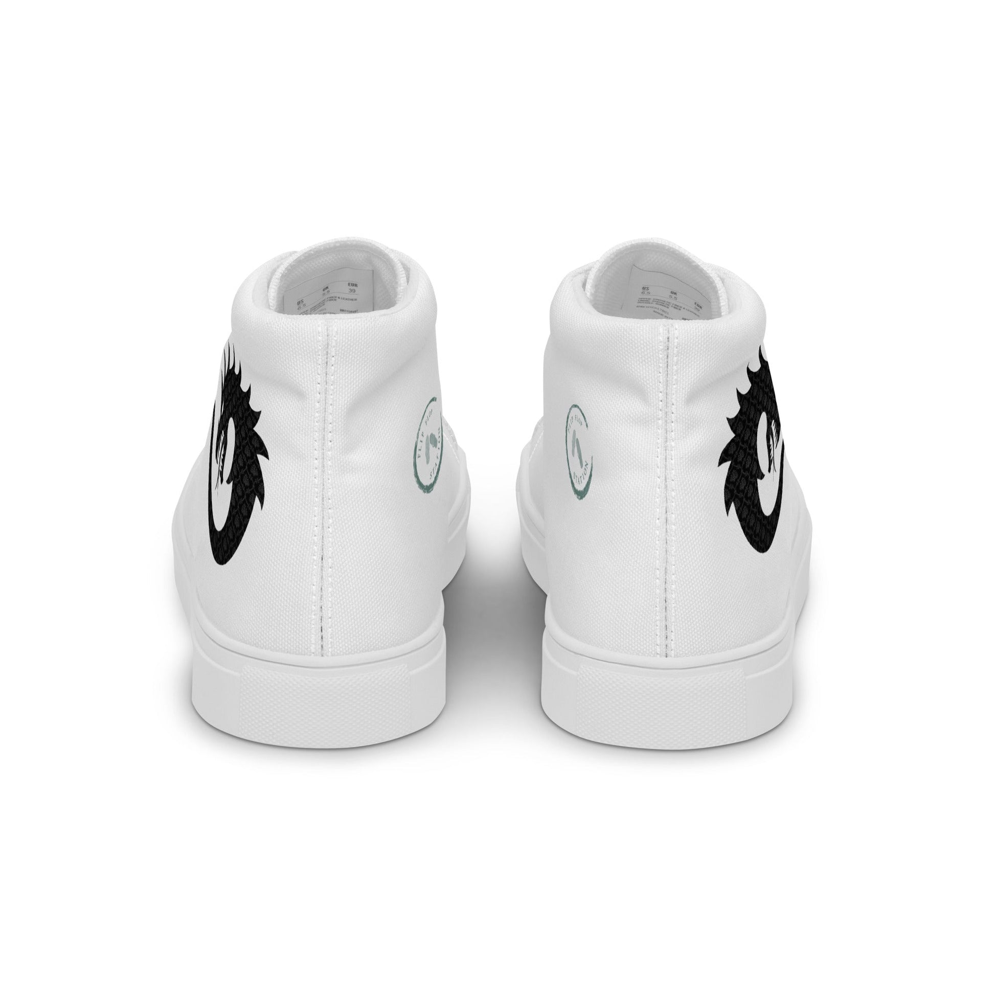 Dragon Twirl - Men’s high top canvas shoes