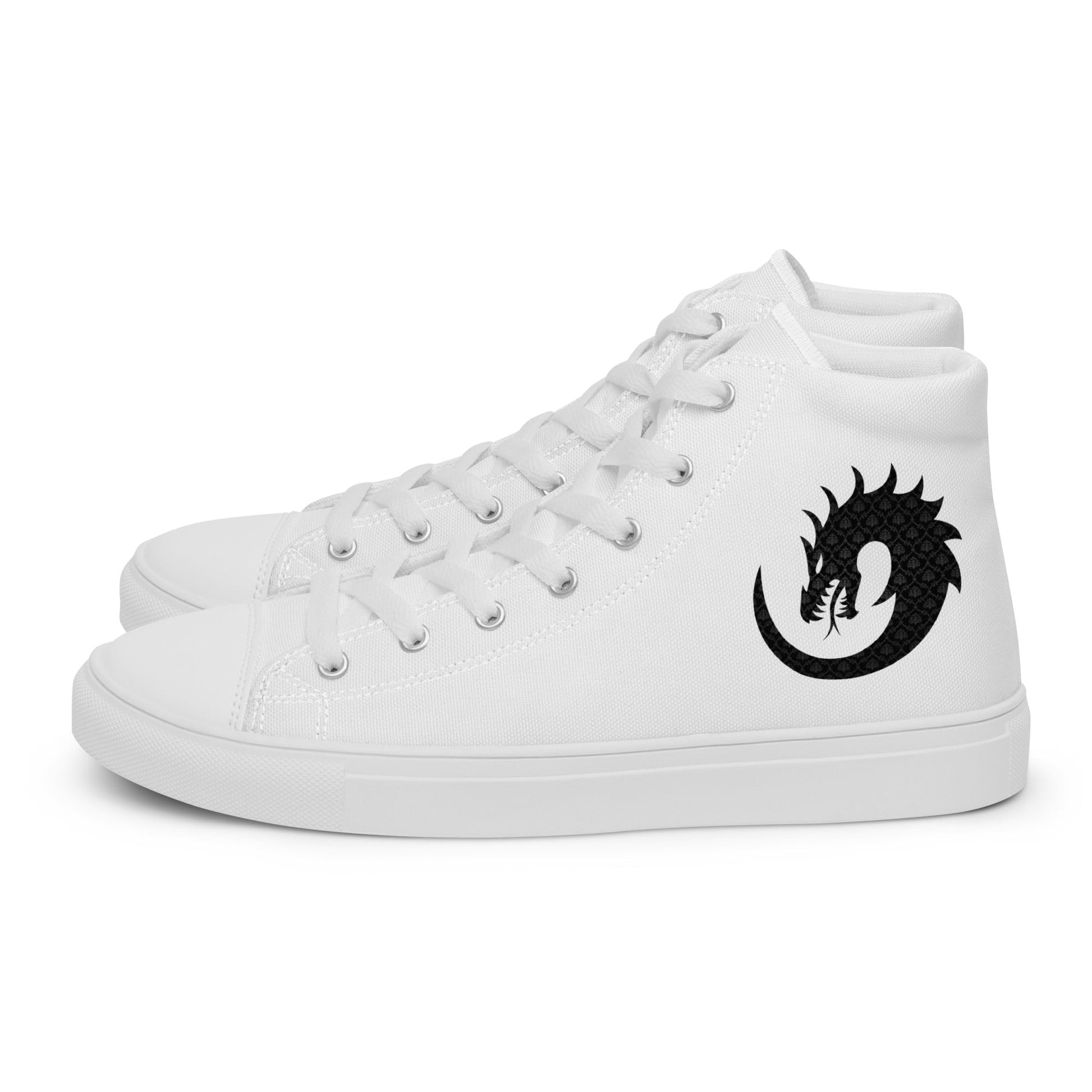 Dragon Twirl - Men’s high top canvas shoes