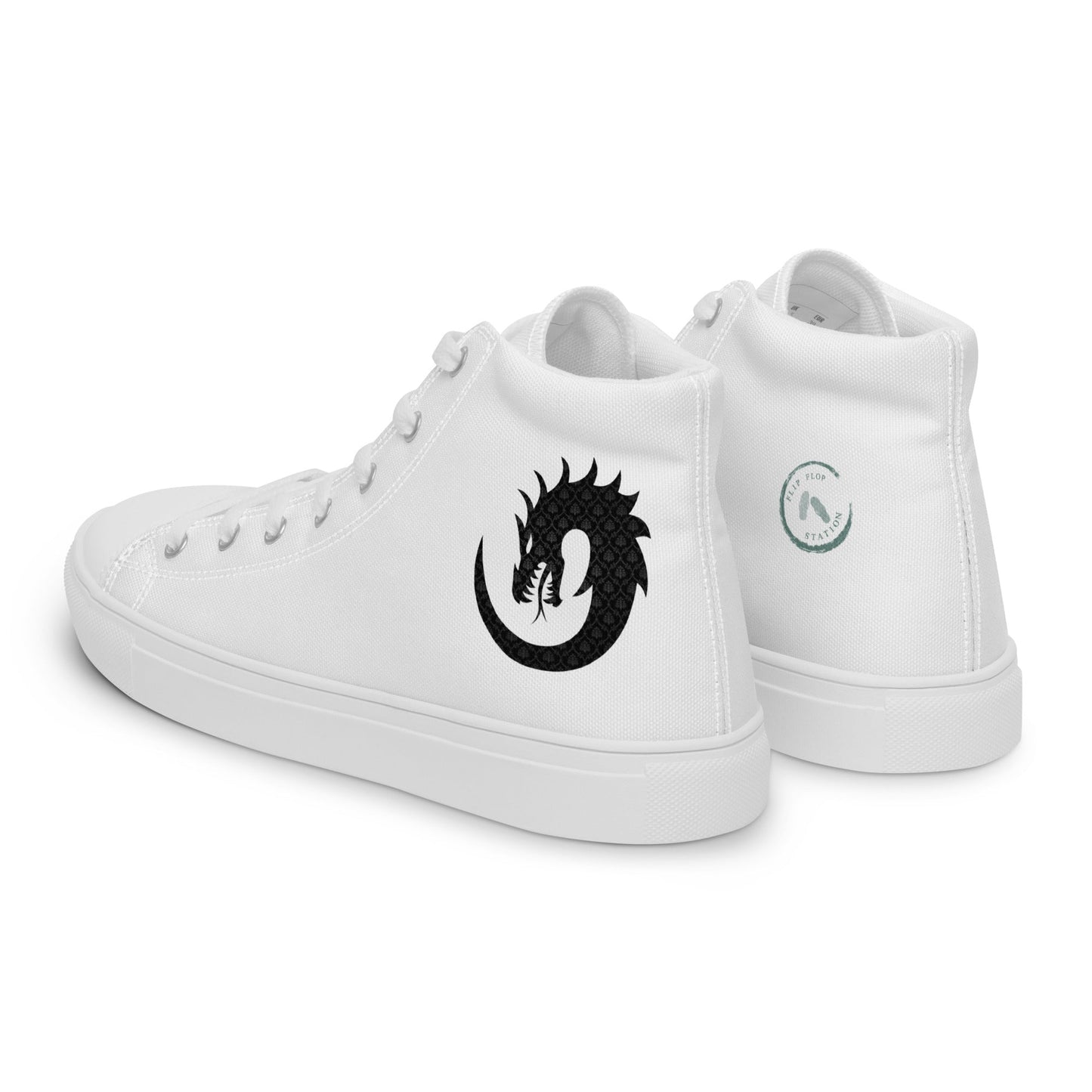 Dragon Twirl - Men’s high top canvas shoes